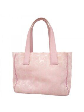 Chanel Tote New Travel Nylon Pink Champagne Gold